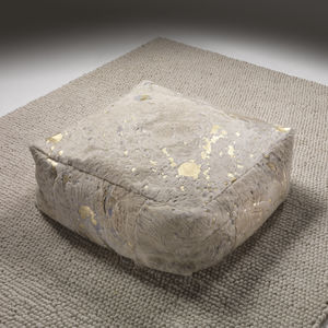 contemporary pouf / fabric