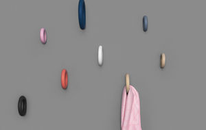contemporary coat hook / wooden