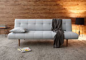 sofa bed / contemporary / steel / 2-seater