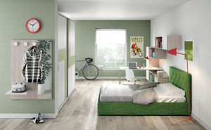 green children's bedroom furniture set