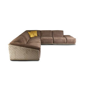 modular sofa / corner / contemporary / velvet