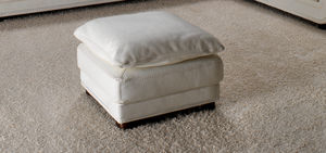 traditional pouf / fabric / leather