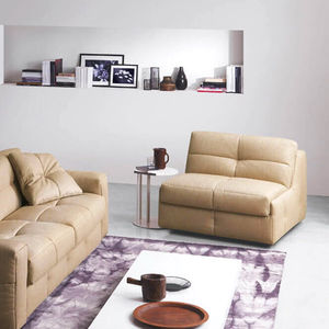 contemporary fireside chair / fabric / bed / beige