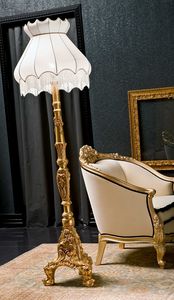 floor-standing lamp / classic / fabric / contract