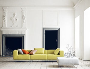 modular sofa / contemporary / fabric / 3-seater