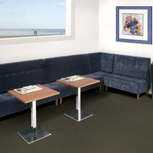 uupholstered bistro bench / modular / contemporary / fabric