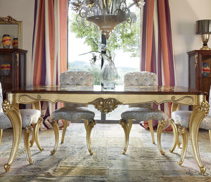 dining table / rectangular / classic / walnut