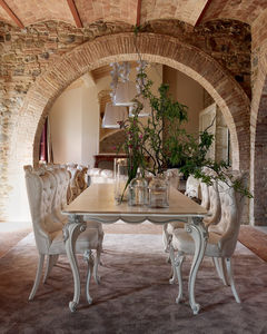 classic chair / upholstered / fabric