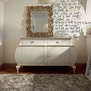classic sideboard / lacquered wood / white
