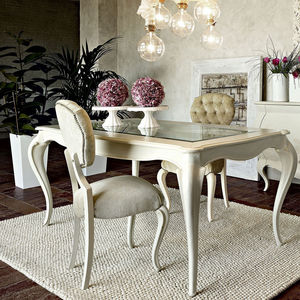classic chair / fabric / wooden