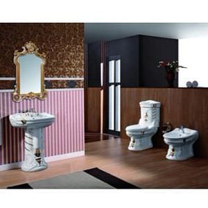 traditional bathroom / ceramic