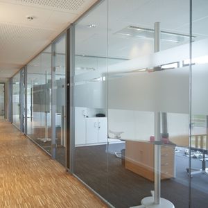 removable partition / glazed / for conference rooms / for offices