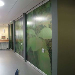 mobile partition / glass / professional