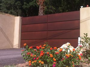 swing gates / aluminum / panel / home