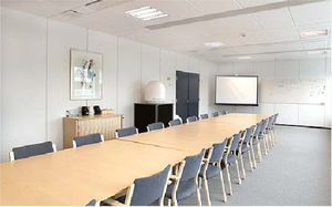 removable partition / plasterboard / for offices