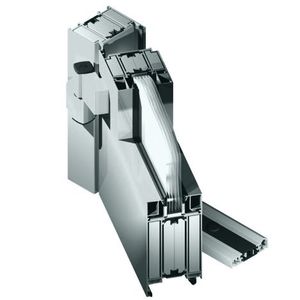 aluminum door profile / smoke-proof / fire-rated / thermally-insulated