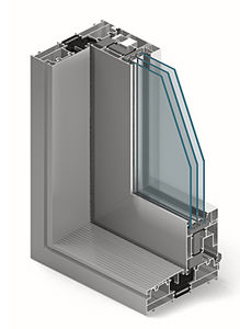 aluminum door profile / thermally-insulated