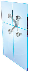 stainless steel fastening system / for glass facades