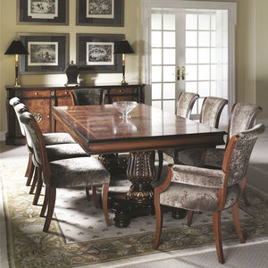 dining table / traditional / wooden / rectangular