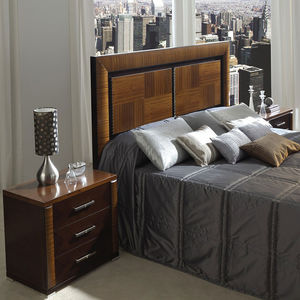 bedside table / traditional / wooden / rectangular