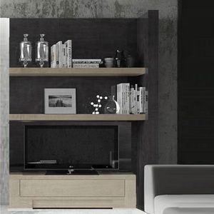 contemporary TV cabinet / lowboard / wooden