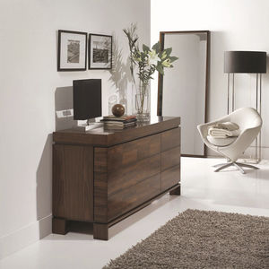 contemporary chest of drawers / wooden / with mirror