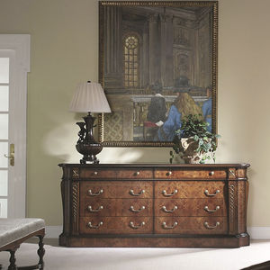 traditional chest of drawers / wooden / with mirror
