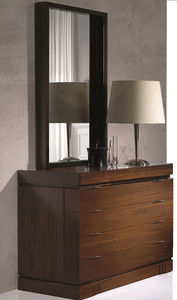 contemporary chest of drawers / wooden / with mirror