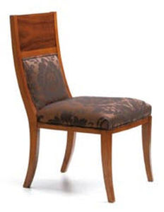 traditional chair / wooden / with armrests