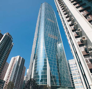 panel curtain wall / metal and glass