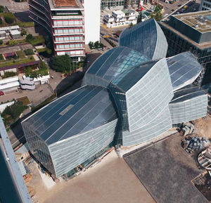 panel curtain wall / aluminum and glass