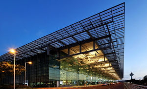 glass solar shading / for roofs / horizontal
