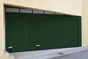 sectional garage door / galvanized steel / automatic