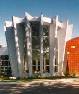 glass curtain wall / aluminum