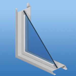casement window / aluminum / fire-rated / for commercial buildings