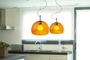 pendant lamp / contemporary / steel / methacrylate