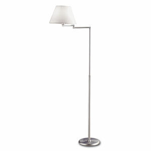 floor-standing lamp / contemporary / fabric / brass