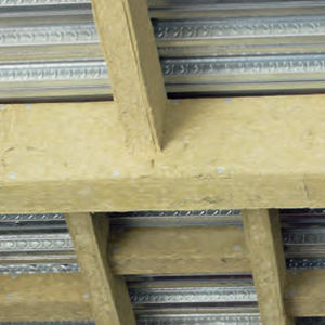 thermal insulation / stone wool / rigid panel / fire-resistant