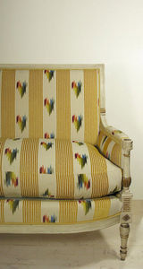 upholstery fabric / striped / cotton / velvet