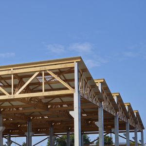 solid wooden truss / framing