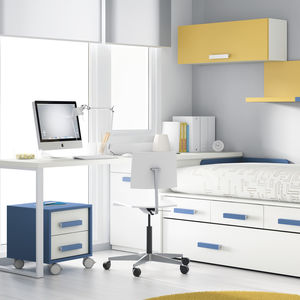 lacquered wood desk / contemporary / child's