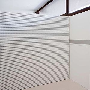 wooden acoustic panel / for interior fittings / perforated