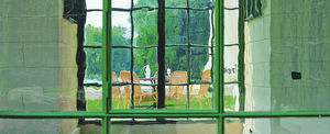drawn glass panel / for windows / for restoration / transparent