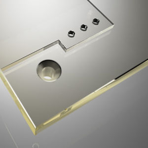 laminated glass panel / tempered / safety / fire protection