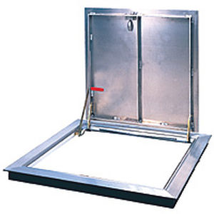 floor-mounted hatch / for floors / square / aluminum
