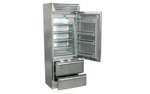 commercial refrigerator / with drawer / stainless steel