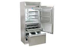 commercial refrigerator / with drawer / stainless steel / energy-efficient