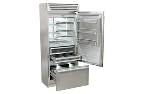 commercial refrigerator / with drawer / stainless steel