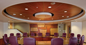metal suspended ceiling / tile / curved