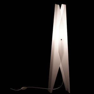 floor-standing lamp / contemporary / acrylic / white